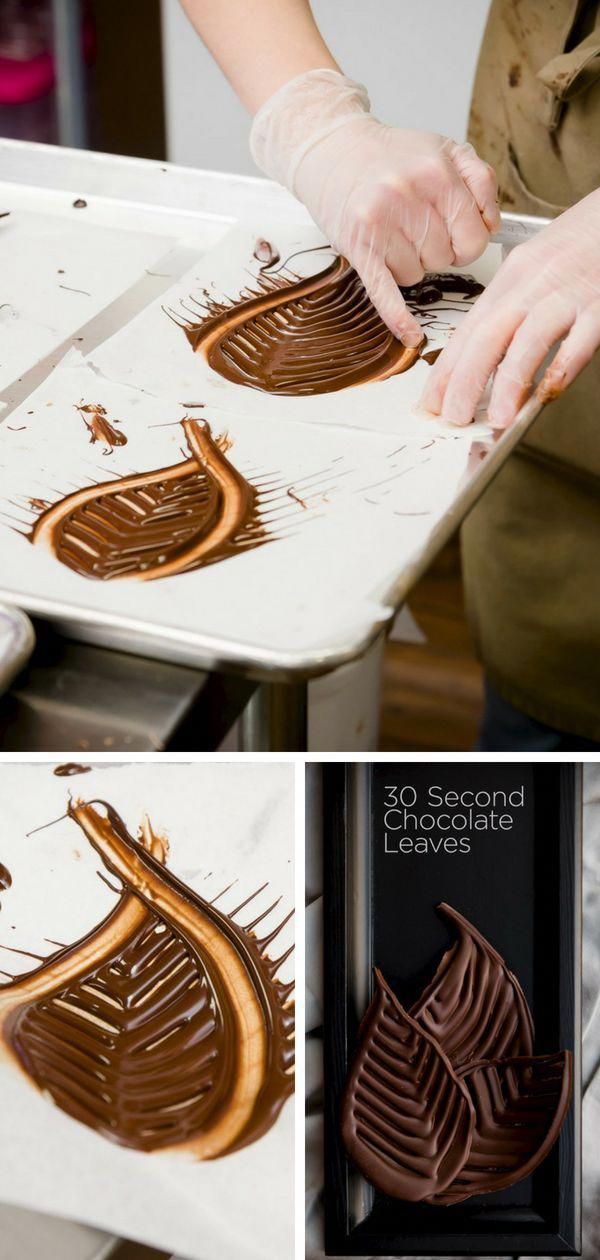 the process is being made with chocolate and then it's been melted onto paper