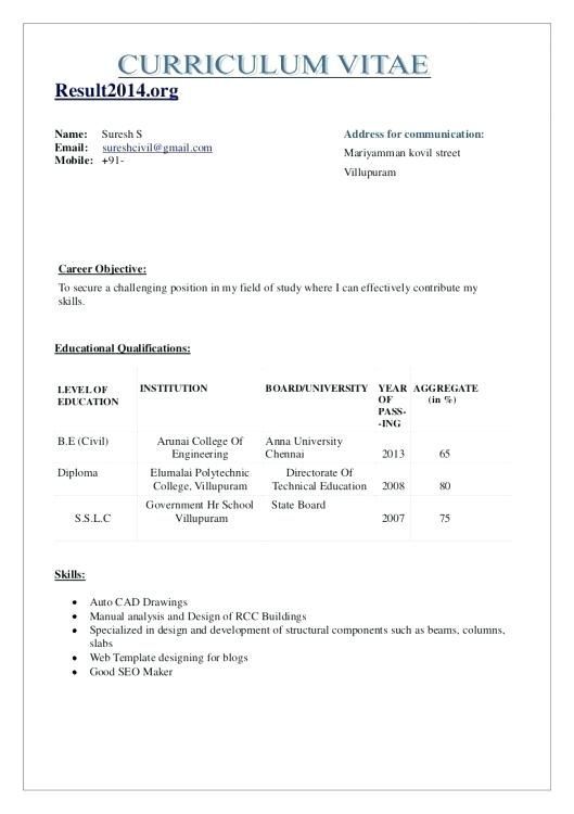 the basic resume format for students with no work experience