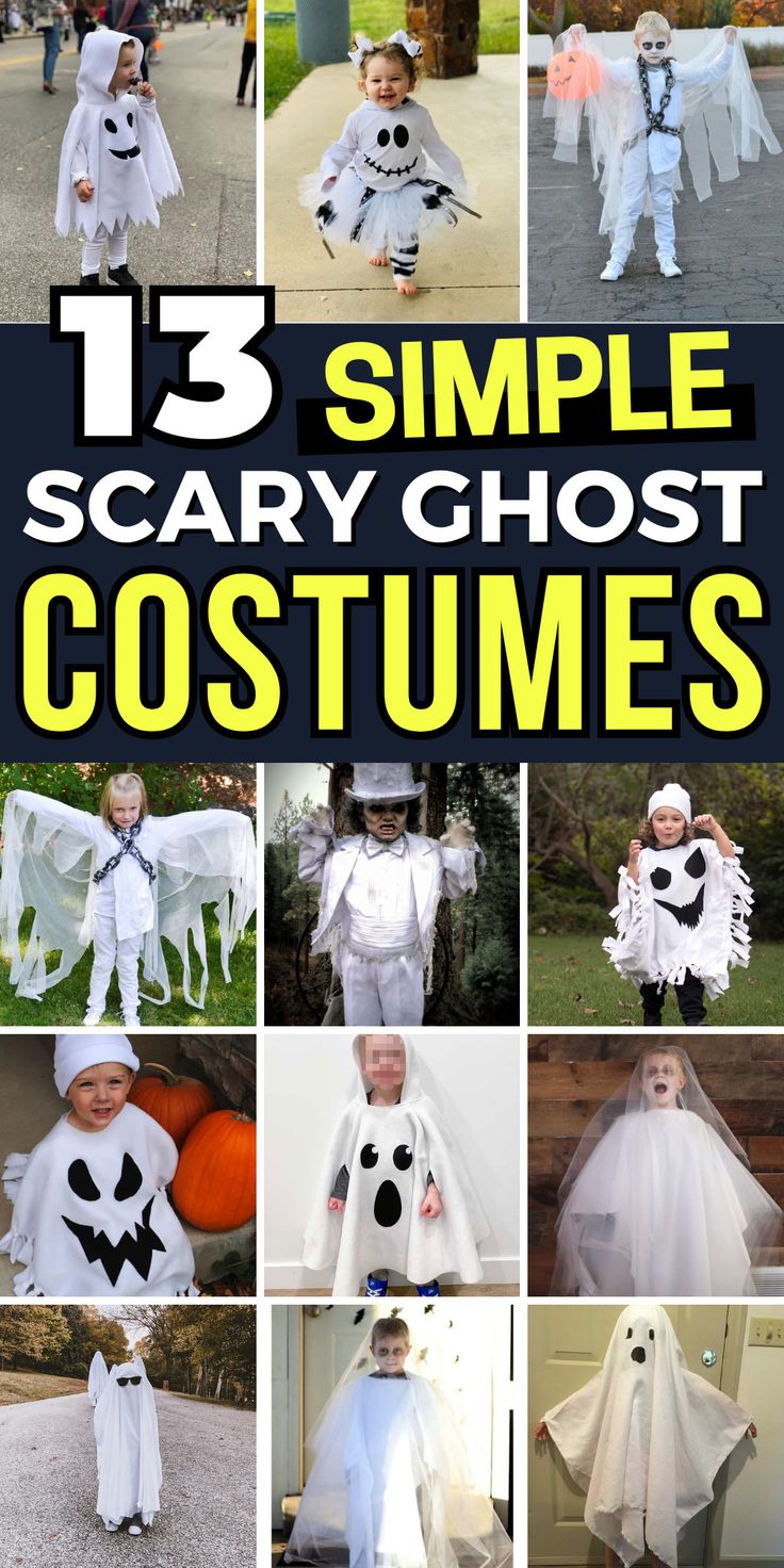 13 simple scary ghost costumes for kids