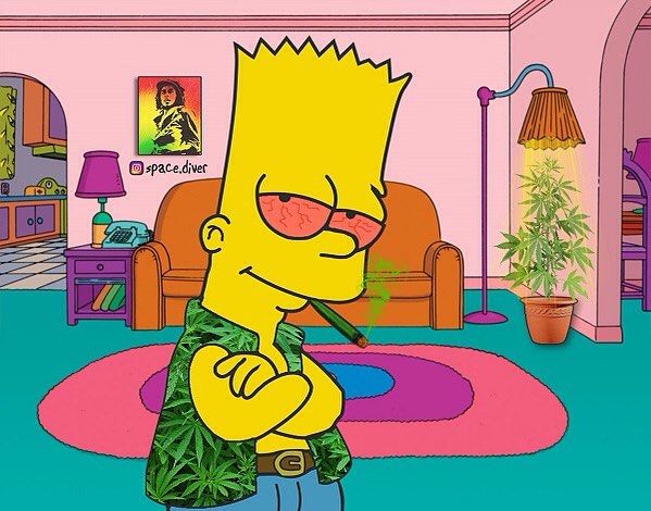 Bart Simpson smoking #weed Bart Simpson High, Bart Simpson Art, Angel Wings Drawing, Simpsons Tattoo, Cartoon Silhouette, Simpson Wallpaper Iphone, Cricket Ideas, Wings Drawing, Simpsons Art