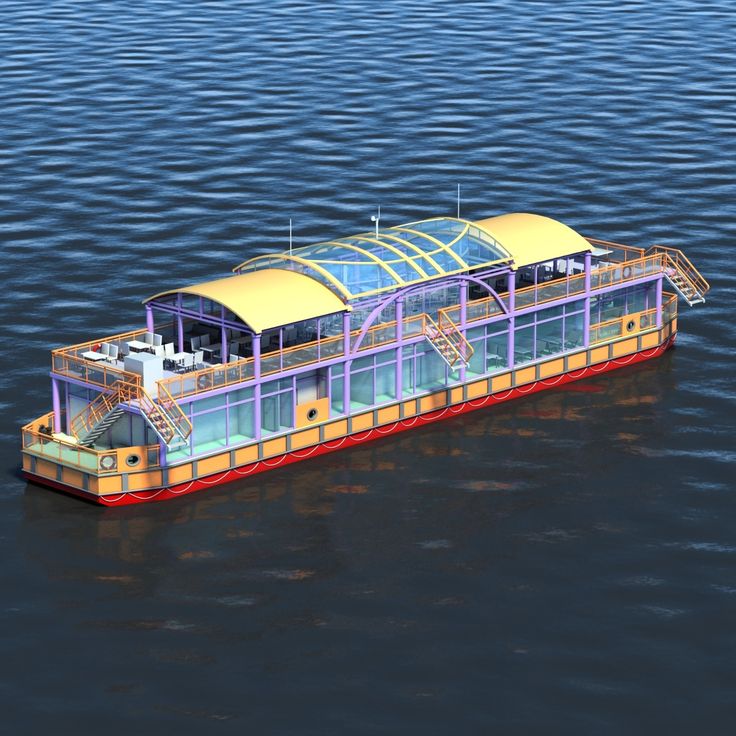 a large boat floating on top of a body of water