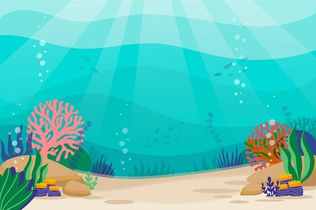 Free Vector | Under the sea - background for video conferencing | Under the  sea background, Fish background, Shark background