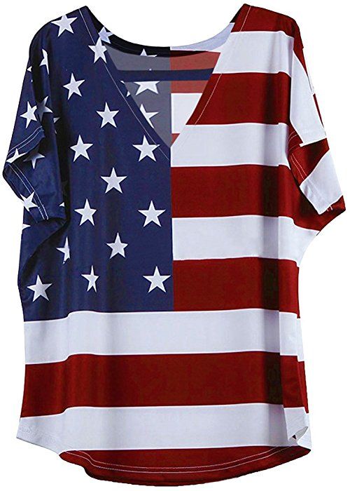 Poptem American Flag Pattern V-Neck Short Sleeve T-Shirt Stars Stripes Tops Red, White and Blue Blouse Tee at Amazon Women’s Clothing store: Smart Casual White, Navy Blue Accessories, Casual White Sneakers, Best Cosplay Ever, Flag Pattern, Uk Flag, American Flag Tshirt, American Flag Print, Wearing Red