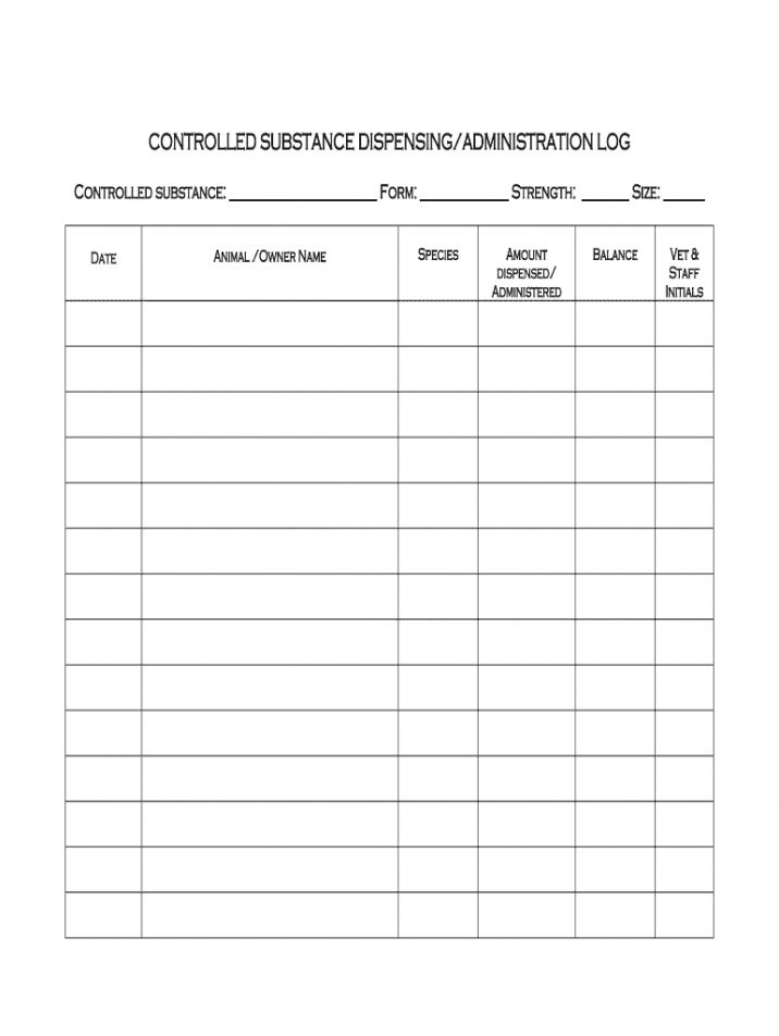 a blank sign up sheet with the words controlled substance inventory logs on it and an image of