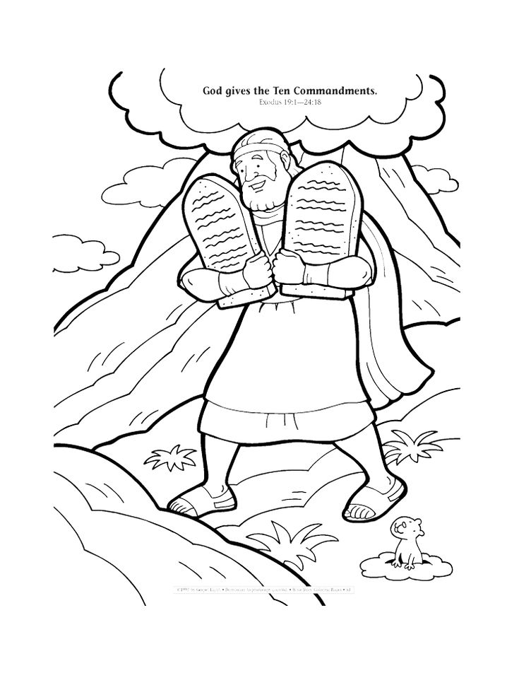 52 Free Bible Coloring Pages For Kids From Popular Stories Sketch ...