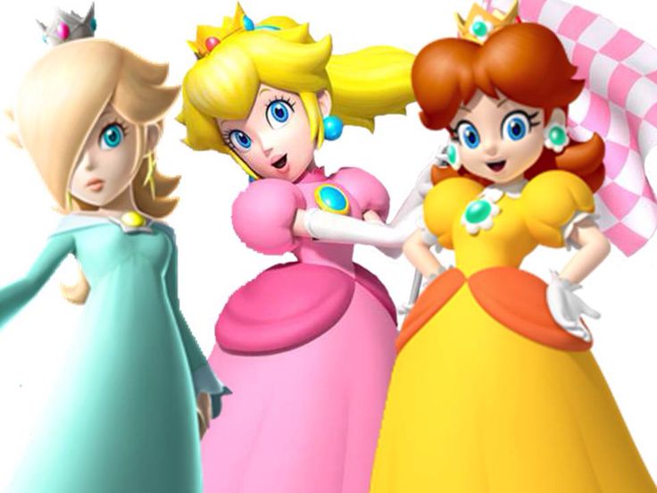 three princesses are standing next to each other