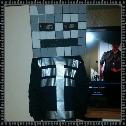 Homemade minecraft skeleton | Diy holiday, Minecraft real life ...