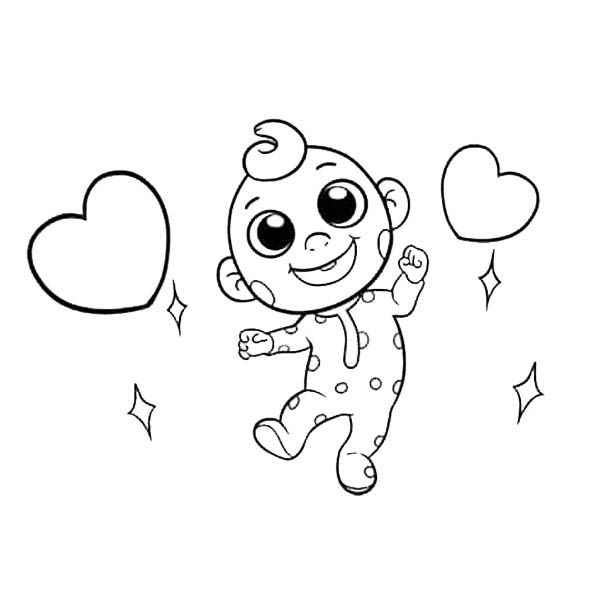 a cartoon character flying through the air with hearts