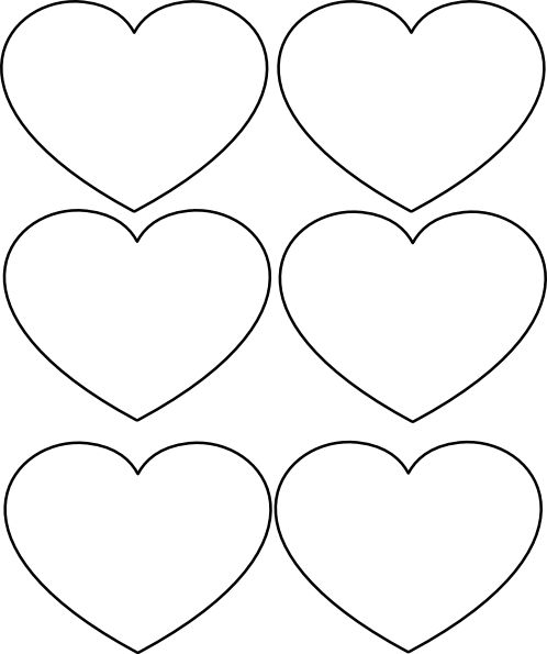 four hearts cut out in the shape of heart shapes for valentine's day crafts