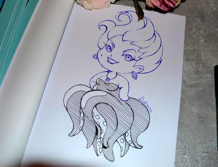 Ursula+by+Lighane.deviantart.com+on+@DeviantArt Simple Disney Drawings, Ursula Tattoo, Disney Canvas Paintings, Disney Doodles, Arte Doodle, Realistic Pencil Drawings, Cute Disney Drawings, Disney Art Drawings, Sea Witch