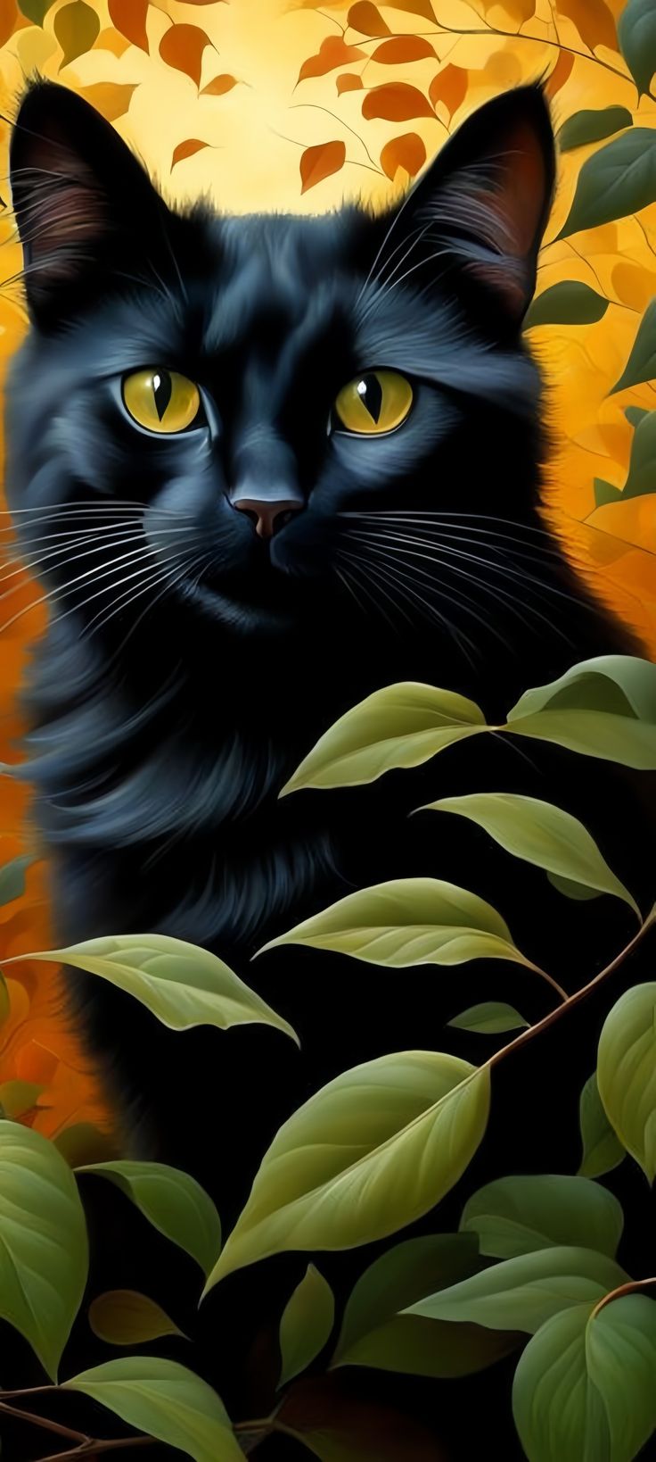 Pin by Angela Marie on Animated cat art in 2024 | Beautiful cats, Cute ...