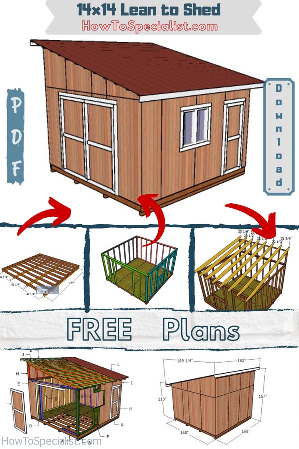 the plans to build a small shed that is easy and efficient for kids, with instructions on