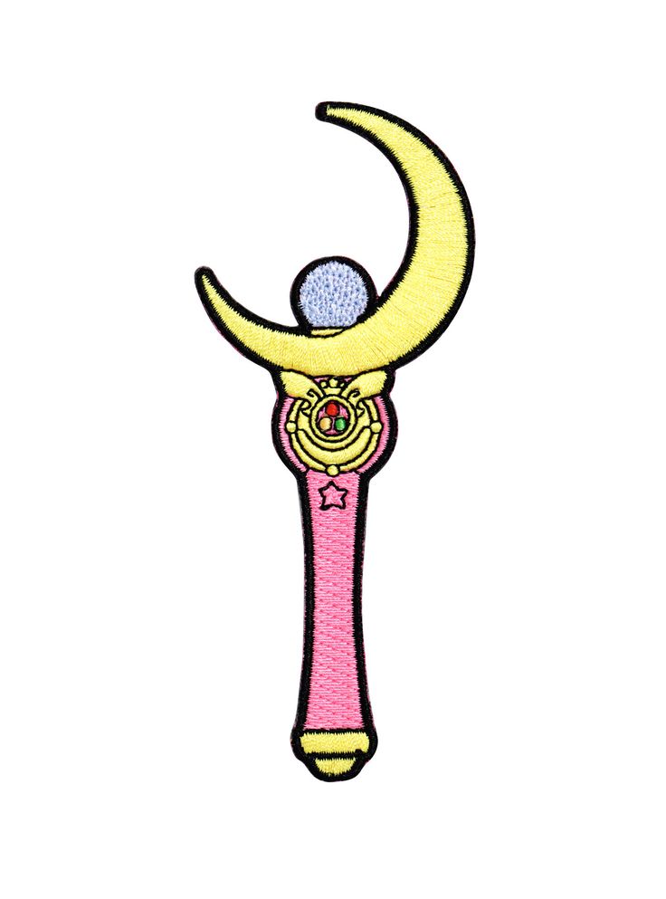 a drawing of a crescent moon with the letter e on it