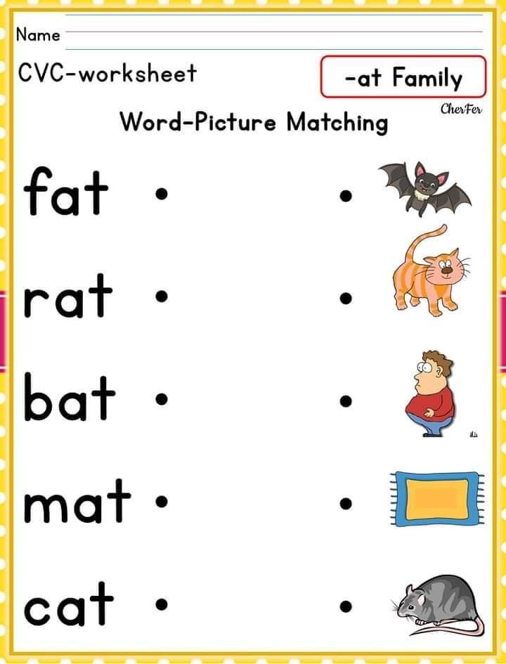 Pin on Sheets | Cvc words kindergarten, Kindergarten reading activities ...