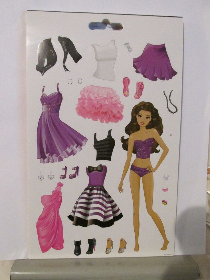 there is a paper doll with clothes on it