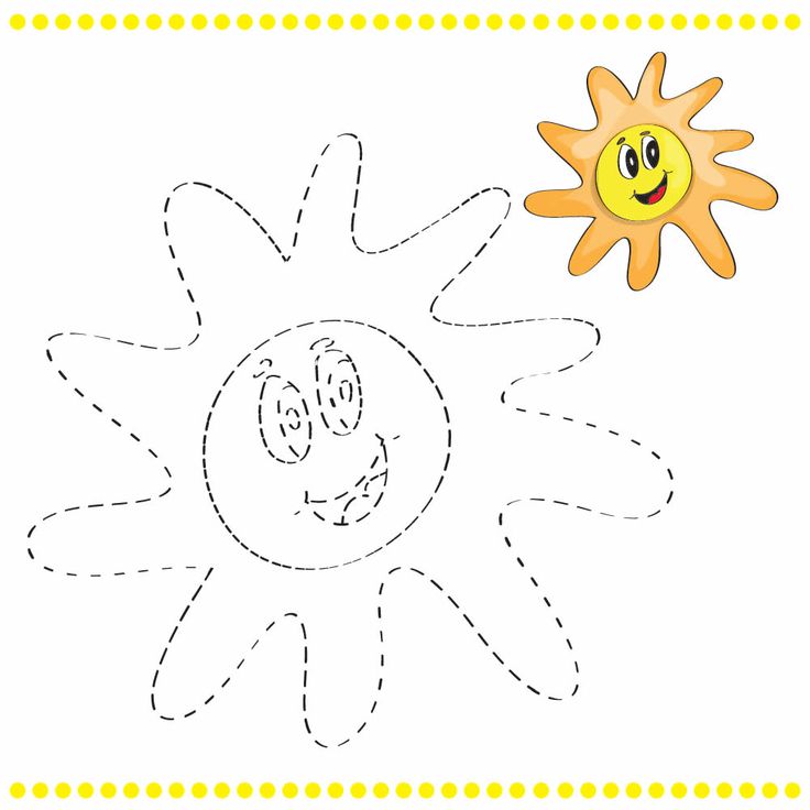 a cartoon sun with the word go on it's face is in front of a dotted