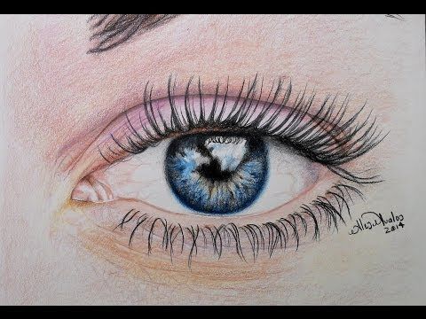 Cómo dibujar un ojo (prismacolor) / How to draw an eye - YouTube | Eye ...