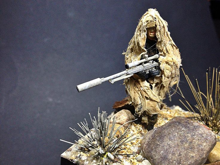 US Sniper ODS - 1:35 By Daz Ww1 Diorama, Ww1 Miniatures, Stalingrad Diorama, Ww1 Diaramas, 15mm Sci Fi Miniatures, Military Figures, Military Modelling, Male Doll, Military Diorama