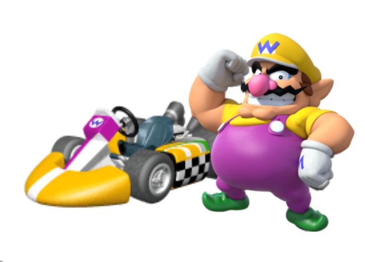 the mario kart is going to race