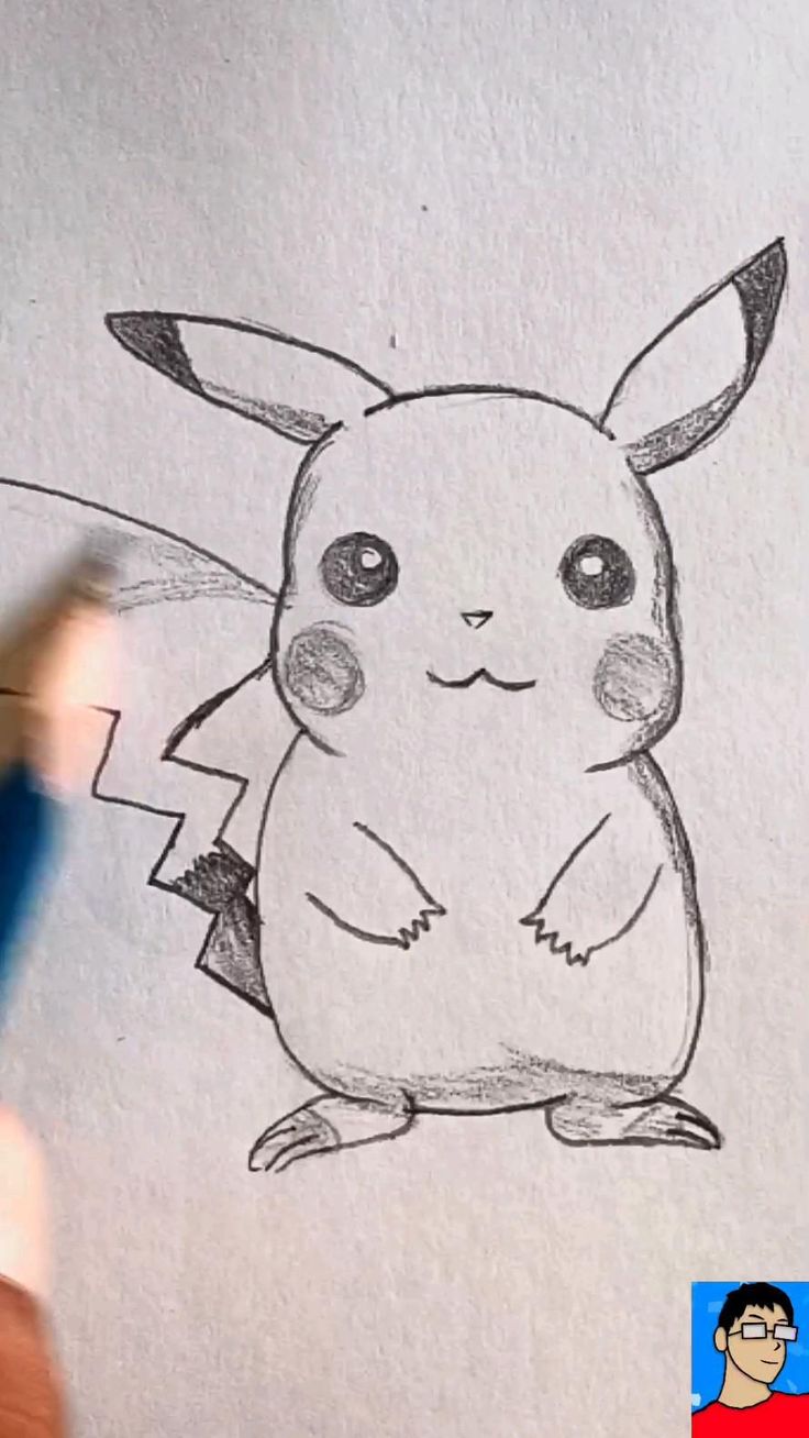 Drawing Pikachu Cute Pokemon pencil Drawing @AbhishekArtz