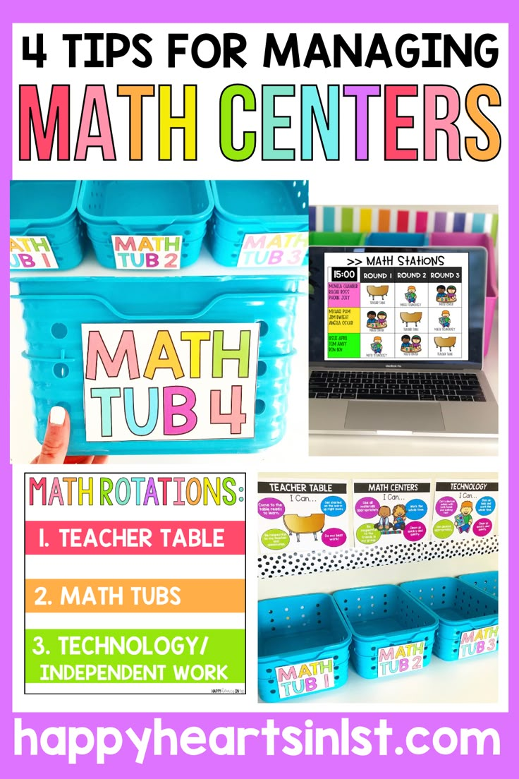 four tips for managing math centers