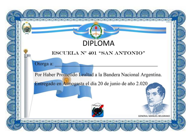 a certificate with an image of a man in blue and white on the front, it is