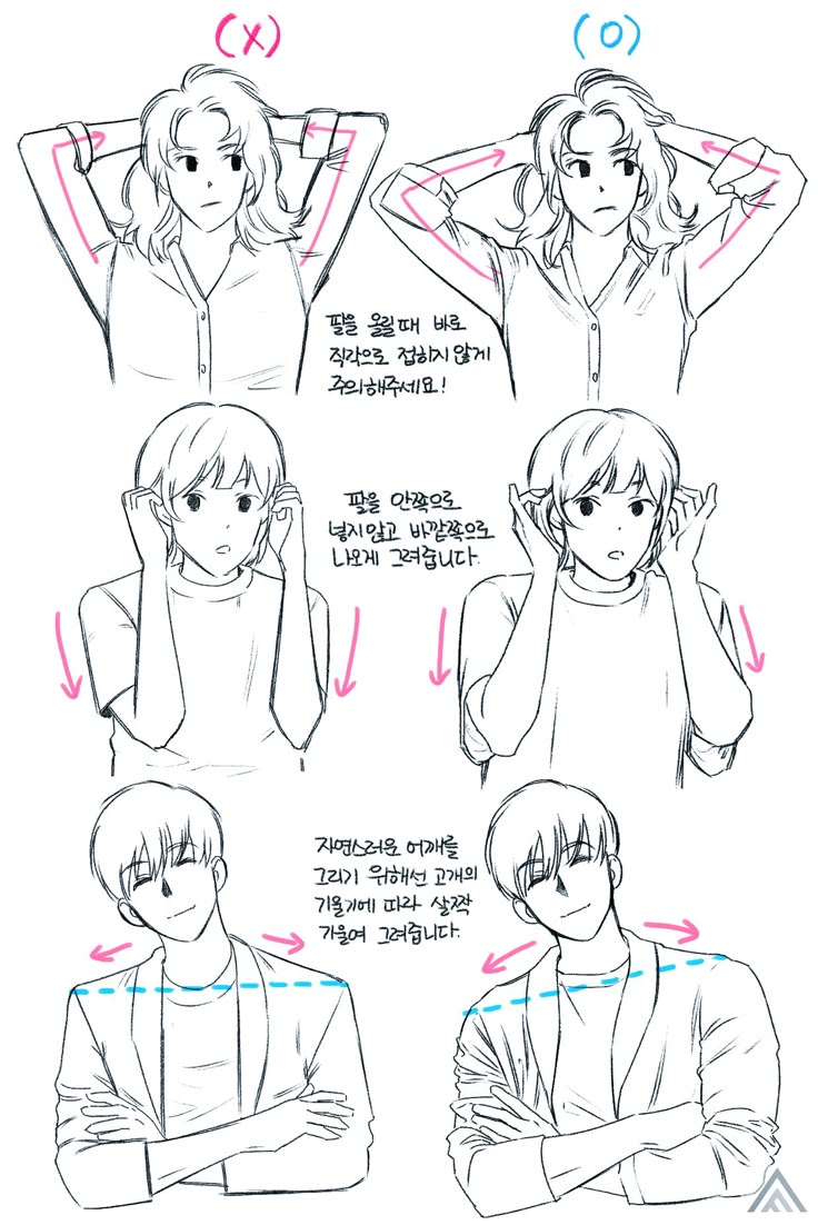 an image of how to draw people in different poses with their hands on their hipss