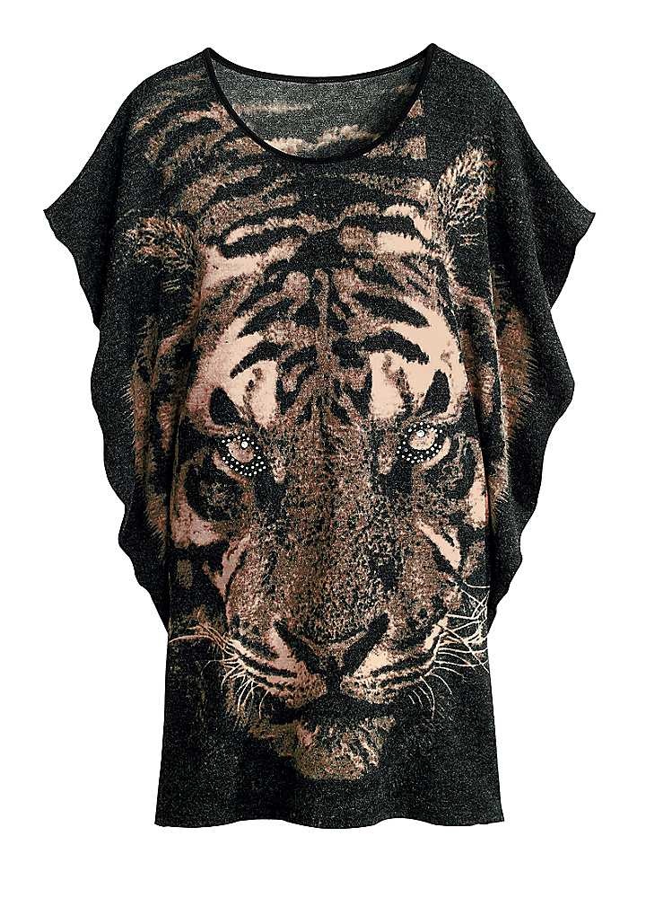 Tiger Print Top Fantastic Fashion, Closet Wishlist, Animal Print Outfits, Kitty Kitty, Tiger Print, Animal Prints, Ladies Fashion, Print Top, Print Tops