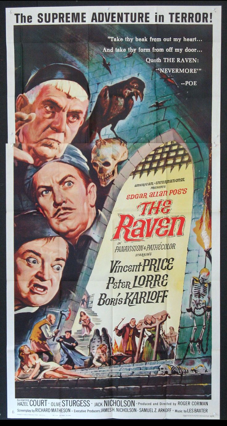 an old movie poster for the raven