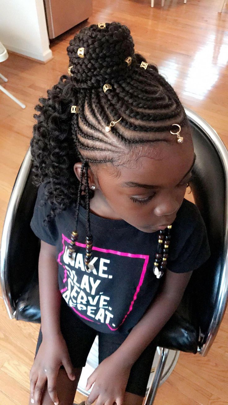 Braids for kids is one of the most simple yet effective hairstyles you can administer for African American children. See more about braids for kids. #blackhairstylescrochet #hairbraidsforkids Braids For Short Hair Easy, Graduation Hairstyles For Kids, Hairstyles For Graduation, Black Kids Braids Hairstyles, Cabello Afro Natural, Kid Braid Styles, Cute Braided Hairstyles, Graduation Hairstyles, Braided Ponytail Hairstyles