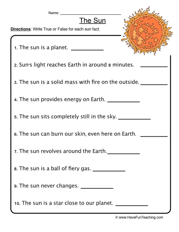 Science Worksheets For Third Graders