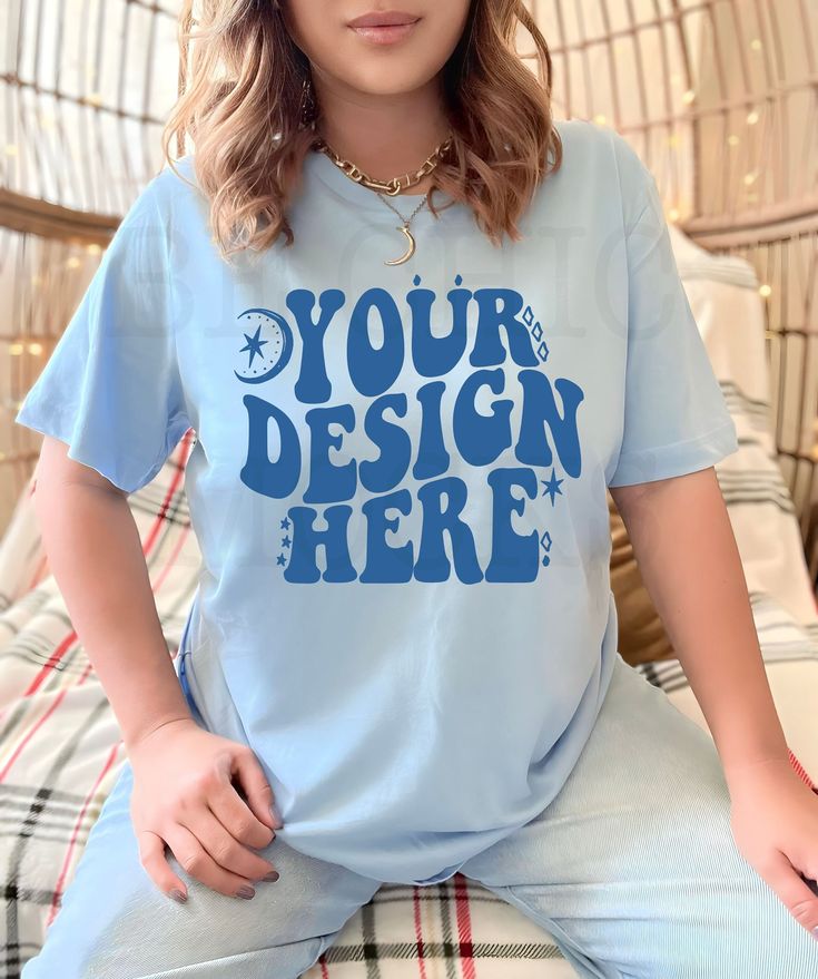 Customizable Blue T-shirt With Relaxed Fit, Customizable Blue T-shirt Relaxed Fit, Customizable Blue Relaxed Fit T-shirt, Blue Customizable Relaxed Fit T-shirt, Customizable Blue Crew Neck Shirt, Customizable Blue Tops With Relaxed Fit, Customizable Relaxed Fit Blue Tops, Christmas Mockup, Canvas Mockup