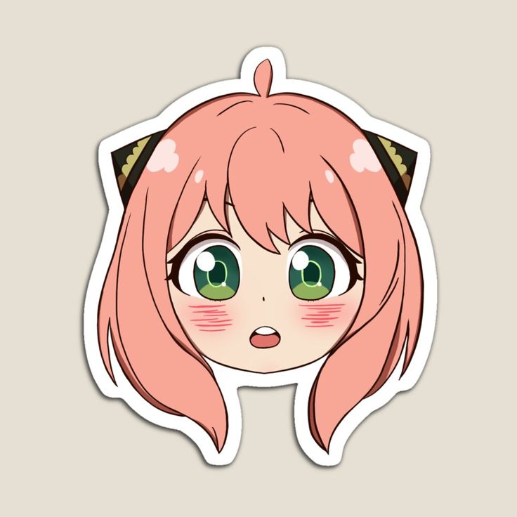 Anya Cute Face - Spy X Family Fanart by aeeenry | Redbubble Anya Sticker, Anya Cute, Spy X Family Fanart, Family Fanart, Album Artwork Cover Art, Hoodie Diy, Illustrator Design Tutorial, Family Stickers, Animated Wallpapers For Mobile