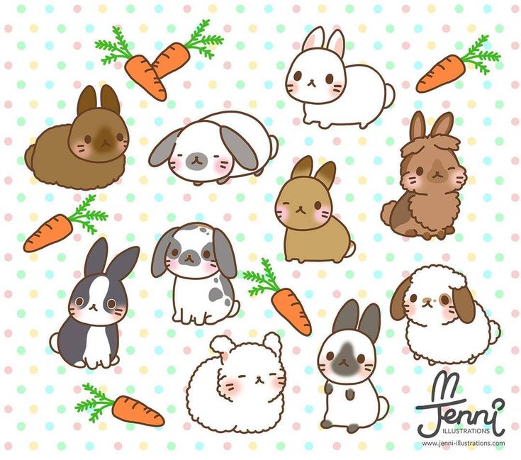 an image of rabbits and carrots