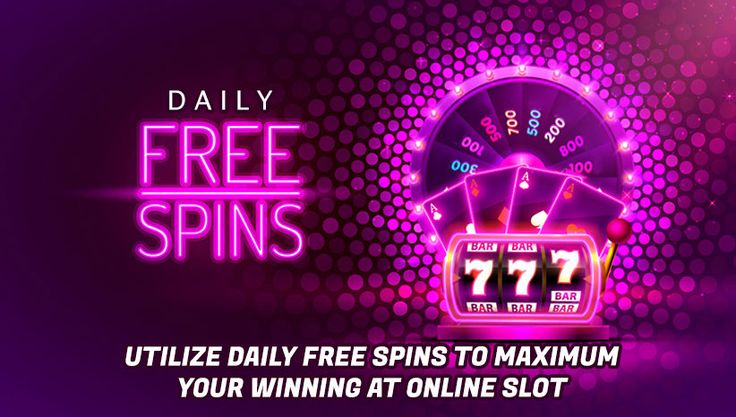 the slot machine for free spins is shown with text that reads, it's time to