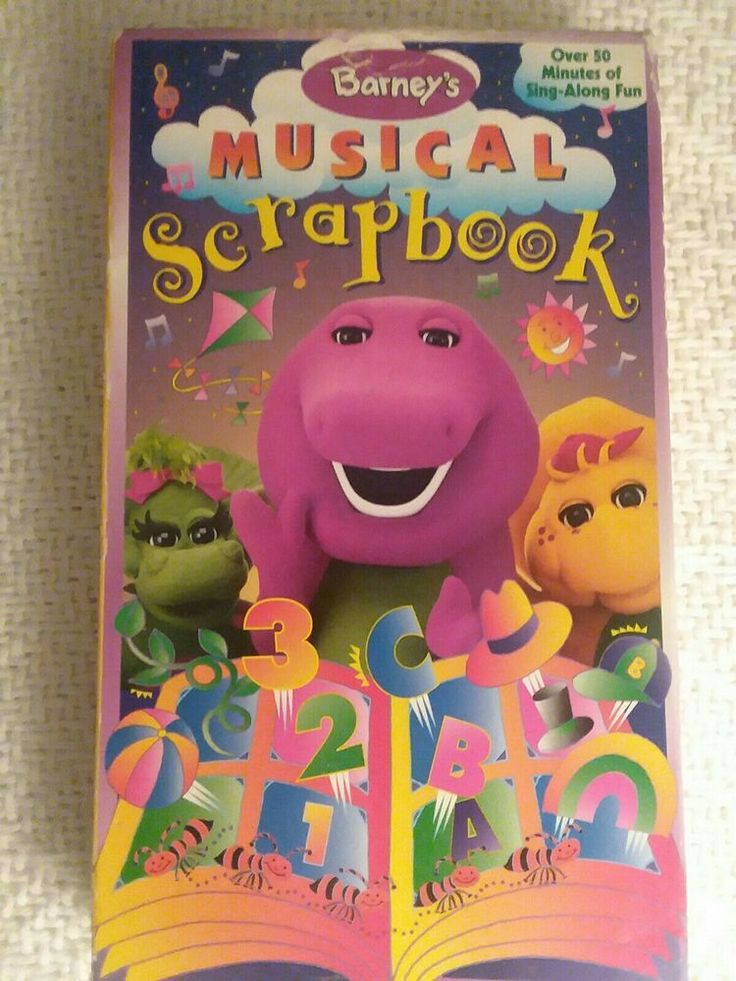 VHS Tape Barney & Friends - Barney's Musical Scrapbook 1997 Purple ...