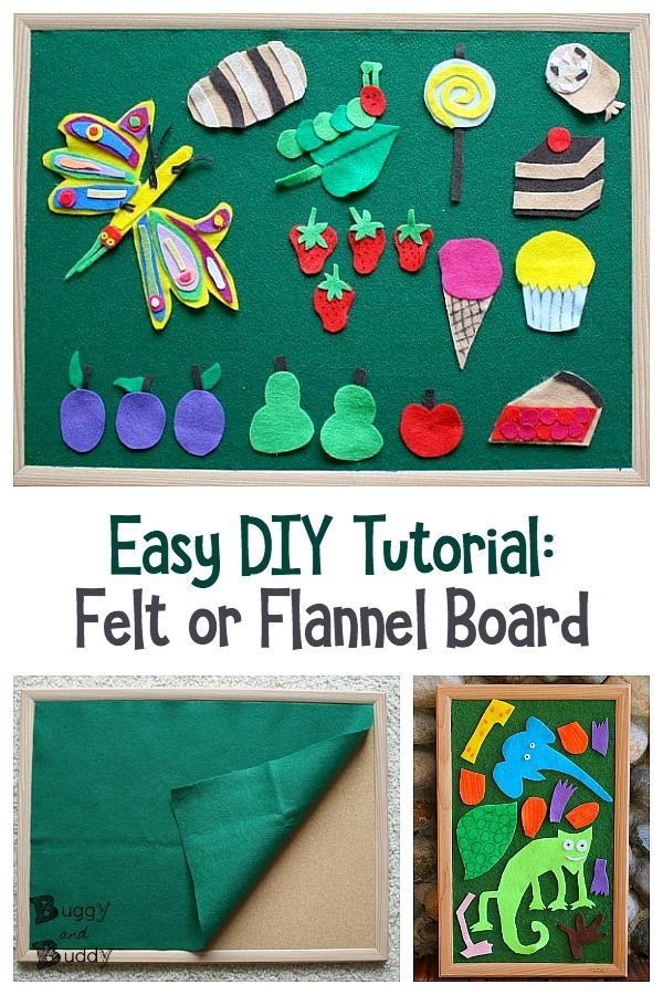 an easy diy craft for felt or flannel board with pictures and instructions