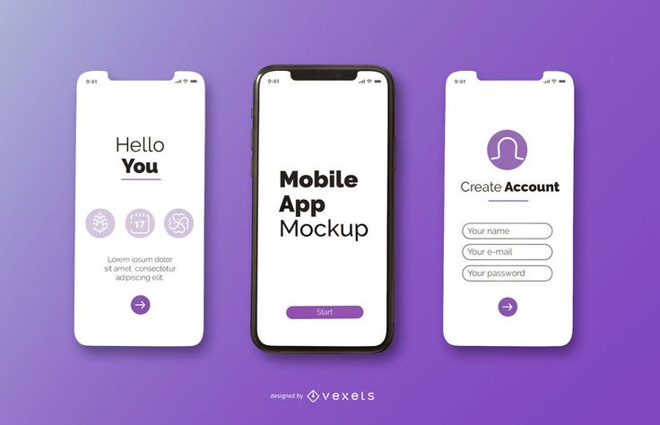 Mobile App Mockup Design #AD