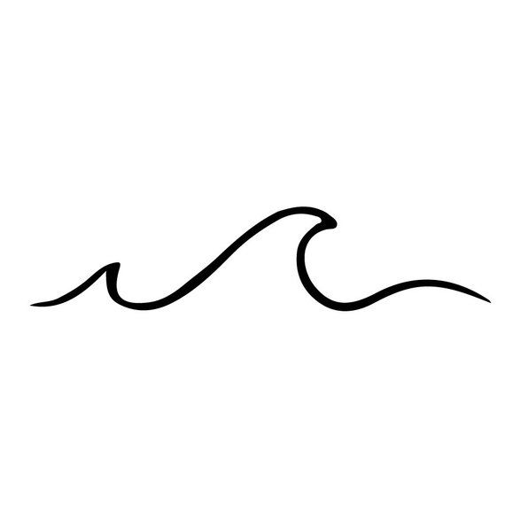 Wave Sticker Wave Decal Wave Sea Decal Ocean Decal - Etsy | Waves ...