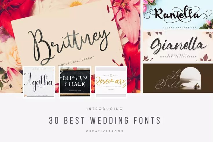 the 30 best wedding font styles