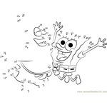 spongebob cartoons dot to dot coloring pages for kids and grown - ups with free printables