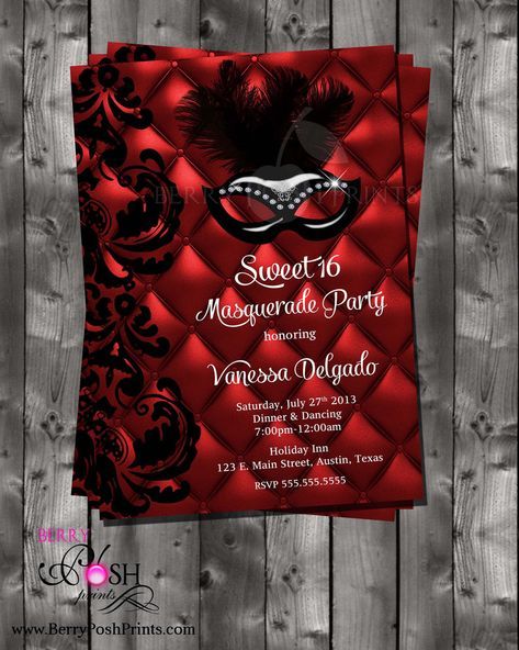 Masquerade Ball Invitation