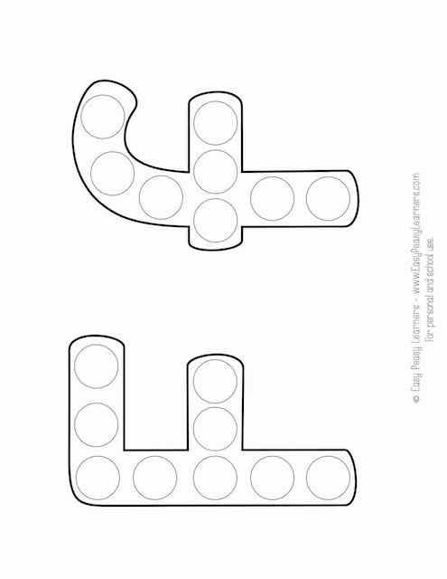 Free Alphabet Do a Dot Printables - Easy Peasy Learners | Do a dot ...