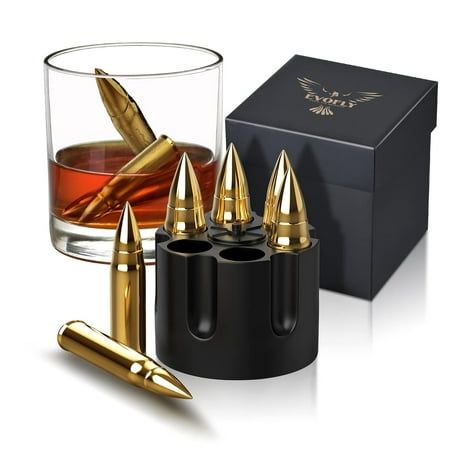 Gifts for Dad Men, Unique Anniversary Birthday Gift Ideas for Him Husband Boyfriend, Whiskey Stones, Cool Gadgets Wedding Presents Product Details Color: Golden Brand: EVOFLY MPN: Does not apply UPC: Does not apply EAN: Does not apply Package Dimensions: 8.39 x 3.94 x 2.87 inches Item Weight: 8.4 ounces Date First Available: March 19, 2021 UNIQUE COOL DAD PRESENTS: Fathers Day is just around the corner and it must be hard to choose the gifts for men who are whiskey lovers. Give this Whiskey rocks as cool gifts for guys who drink whiskey bourbon Scotch or beer, this would be the best dad gifts from daughter. Wow them now in this Fathers Day! CHILL WHISKEY WITHOUT WATERING IT DOWN: FORGET ICE. Imagine enjoying Super Cool, Undiluted Whisky at the optimum temperature from the first sip to the Whiskey Ice Cubes, Best Whiskey, Whiskey Ice, Man Cave Accessories, Beauty Decor, Whiskey Stones, Good Whiskey, Whiskey Gifts, Whisky Glass