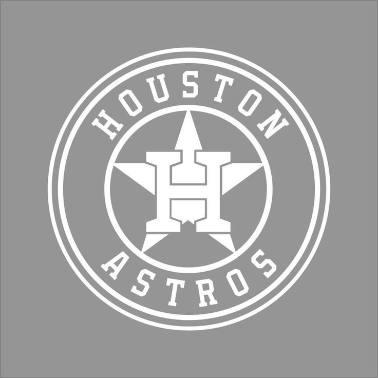 Houston Astros MLB Team Logo 1 Color Vinyl Decal Sticker Car Window ...