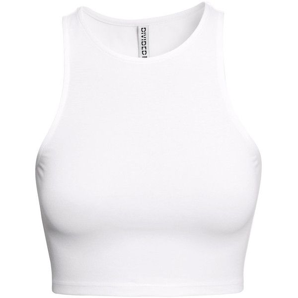 H&M Jersey crop top (275 PHP) ❤ liked on Polyvore featuring tops, crop tops, shirts, crop, white, crop top, jersey top, white sleeveless shirt, white crop shirt and no sleeve shirt White Crop Shirt, Jersey Crop Top, White Sleeveless Shirt, Crop Tops Shirts, Diy Crop Top, Shirts Crop, Estilo Hippie, White Sleeveless Top, Sleeveless Shirts