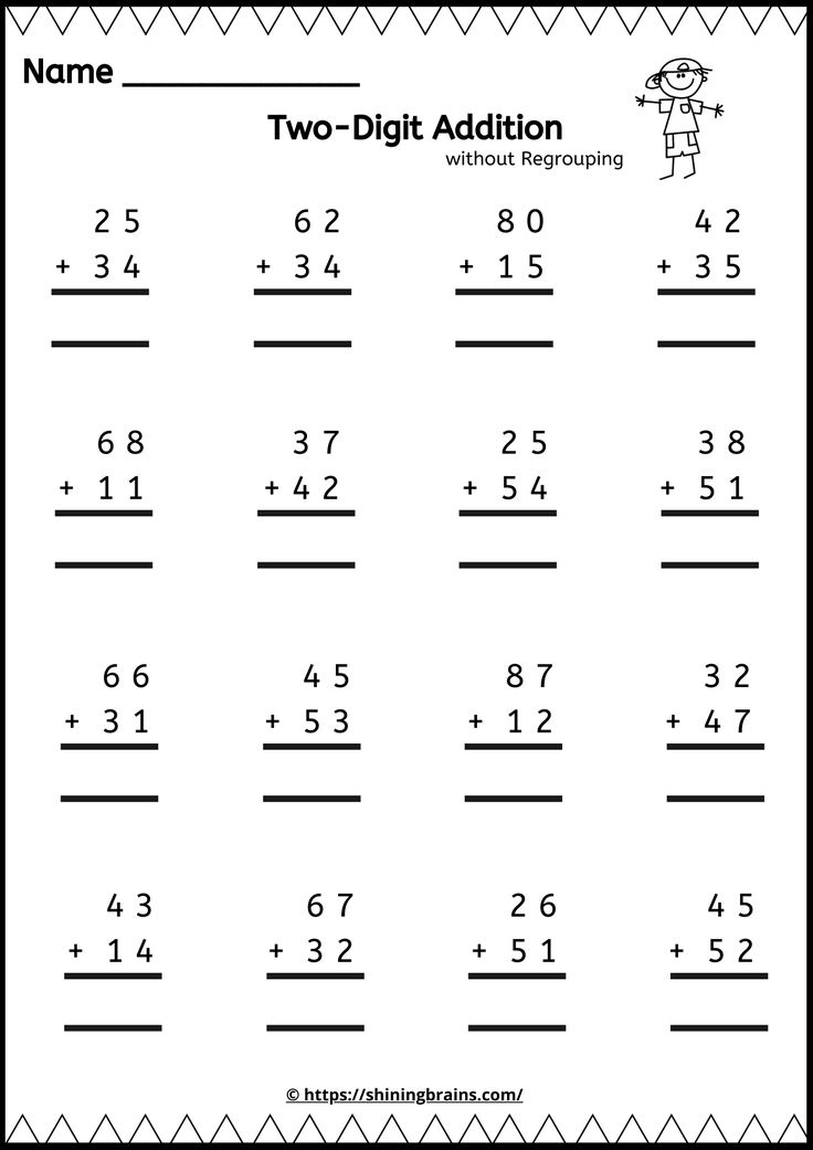 two digit addition and subtraction worksheet for students to practice ...