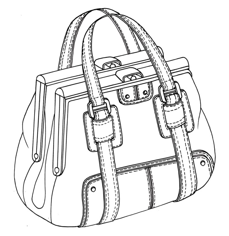 Double framed Pumpkin bag design by Emily O'Rourke Bag Sketch, Bag Illustration, Handbag Design, Classic Purse, Fashion Design Sketch, Drawing Bag, Flat Sketches, Fashion Design Sketches, Creativity And Innovation