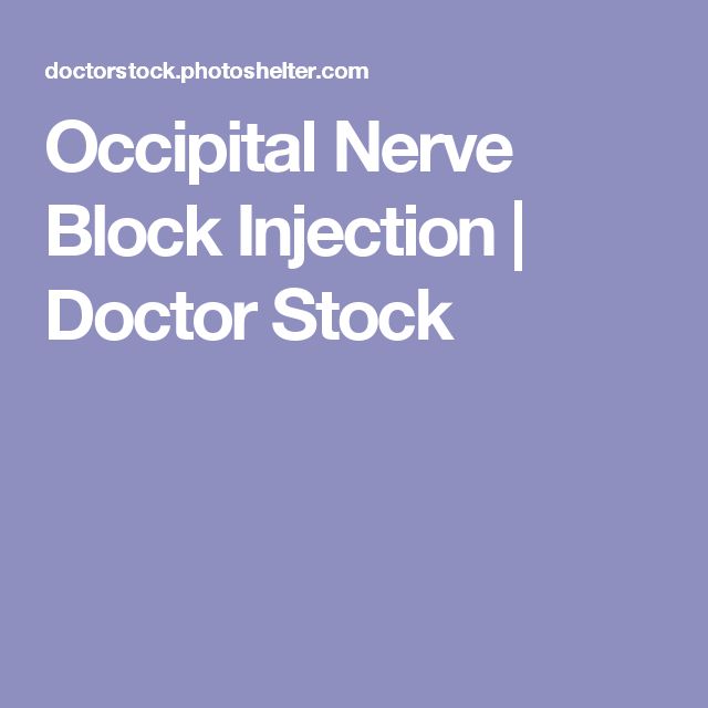 Occipital Nerve Block Injection | Doctor Stock | Occipital nerve block ...