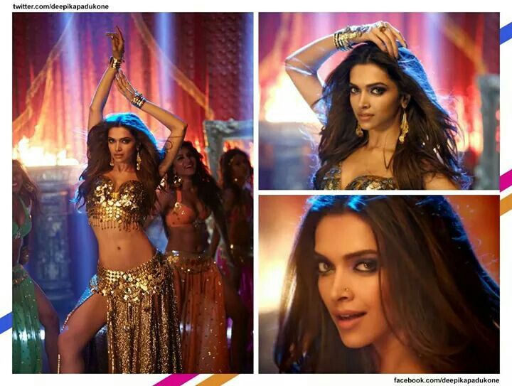 Stunning Deepika Padukone In Lovely Happy New Year Love The Outfit The Makeup And The Hair Beautiful Actresses Deepika Padukone Hot Indian Film Actress